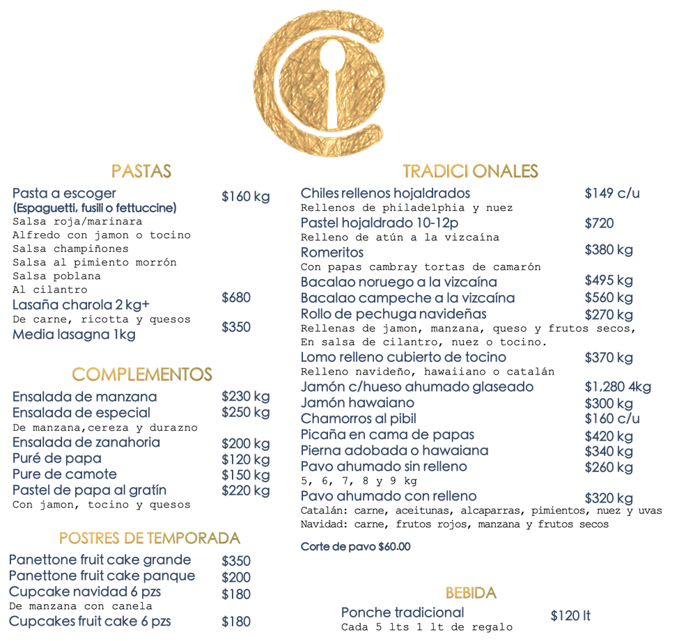 menu navidad menu navidad
